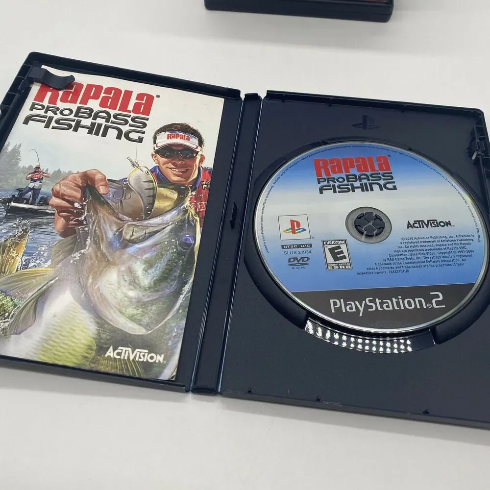 Rapala Pro Bass Fishing (PlayStation 2, PS2) Tested Used